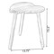 Vintiquewise Decorative Antique Heart Shaped Natural Wooden Accent Stool, Classic Room Decoration QI004379 - alternate 3